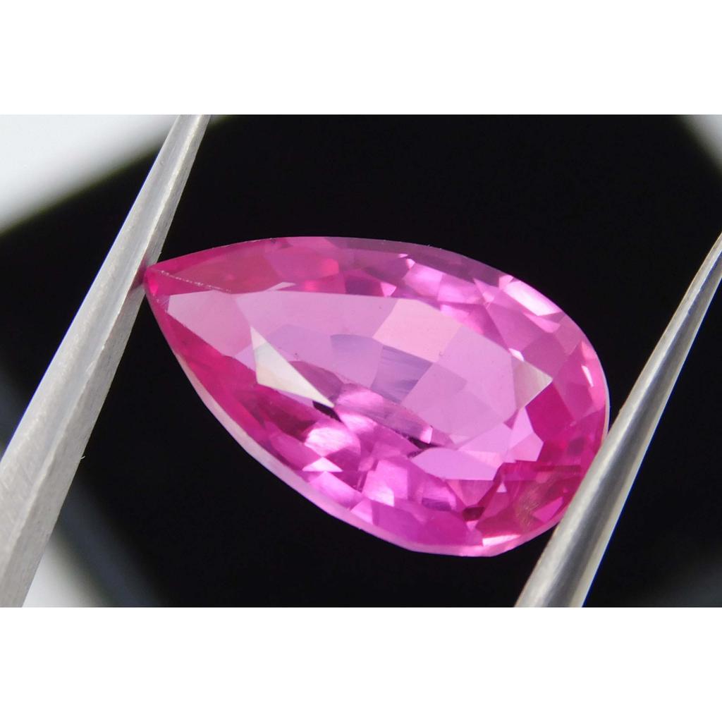 Natural Pink Ruby Ring Size Pear 5 Ct Certified Loose Gemstone Free Delivery A-1255