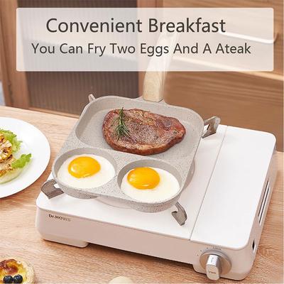 Сковорода для жарки яиц с антипригарным покрытием, сковорода для завтрака, блинов, мини-сковорода для омлета, стейка с термостойкой ручкой для всех видов плит