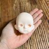Soft PVC 1/6 MJD Doll Head Half-White Skin BJD Doll's Head No Makeup Doll Head  Practice Makeup