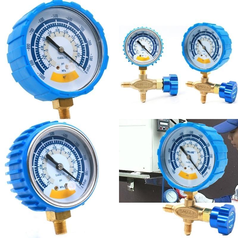 652F Accurate Vacuum Gauge Air Gauge Instrument for Vacuum 0-14psi Dials Display 1/8in Connector Vacuum Gauge