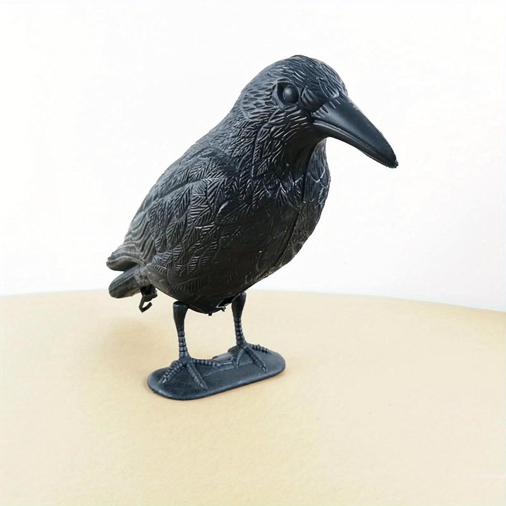 Simulated Black Crow Bird Repellent Prop, Orchard And Farmland Pigeon Prevention Artifact, Natural Pest Control Fake Crow Ornament