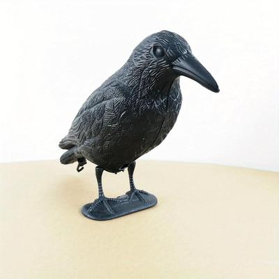 Имитация черной вороны, отпугиватель птиц, реквизит, артефакт для защиты от голубей в садах и на полях, натуральное средство от вредителей, декоративная поддельная ворона