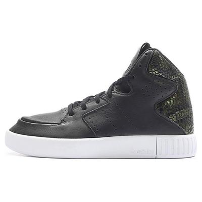 Originals Tubular Invader 2.0 Нескользящие Износостойкие Полувысокие Кеды для Скейтборда Женские Черно-Белые Кроссовки S80552