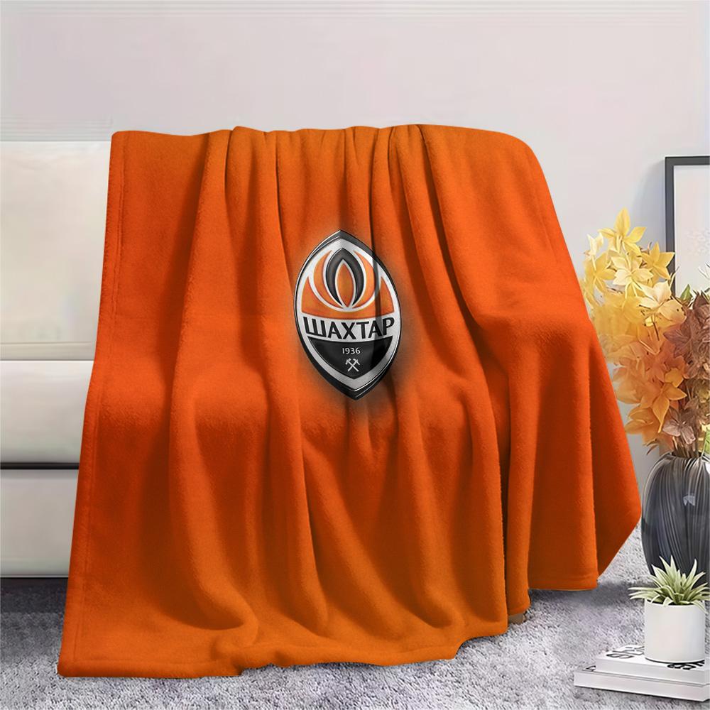 ФК Шахтер Донецк  Плед из фланели с принтом, Высокое качество, Удобный для всех сезонов, Домашний декор, Тепло и комфорт