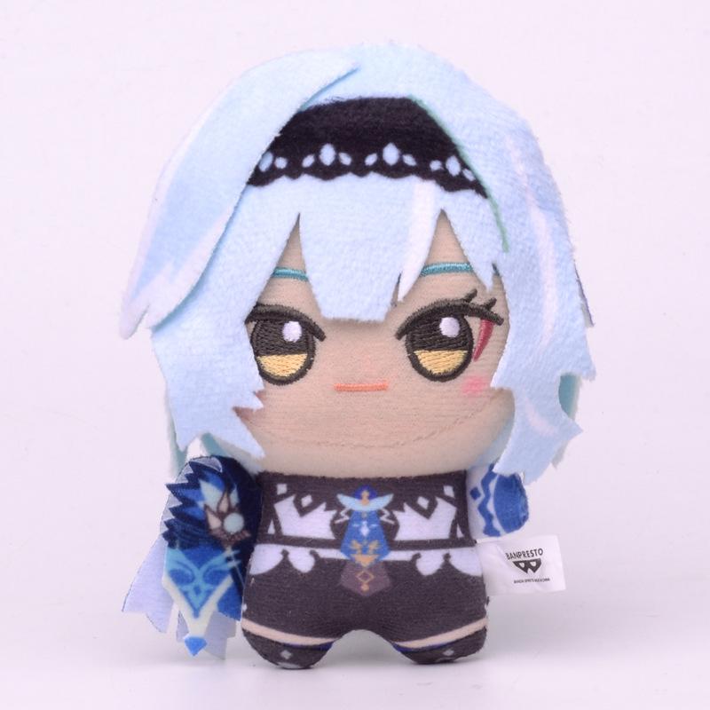 10cm Genshin Impact Tartaglia Zhong Li Yae Miko Venti Xiao Eula Razor Plush Pendant Toy Doll Backpack Accessorie Gift