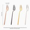 Stainless Steel Fruit Forks Pickle Forks Cocktail Salad Dessert Cake Forks Tableware for Banquet Party Seafood Dinner