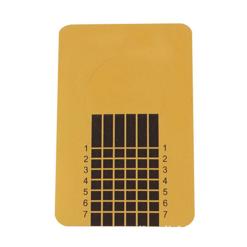 Набор из 100 предметов для наращивания ногтей УФ-гелем с квадратными бумажными формами и типсами