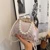 Pearl Embroidery Banquet Bag Shoulder Ladies Shell Bag Portable Hanfu Clutch Bag  Women