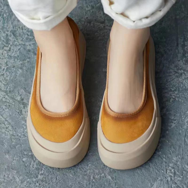Туфли Мэри Джейн на неглубокой платформе, женские, дизайнерские, повседневные, на плоской подошве, 2025, тренд, зима, новые, удобные, кожаные, женские туфли