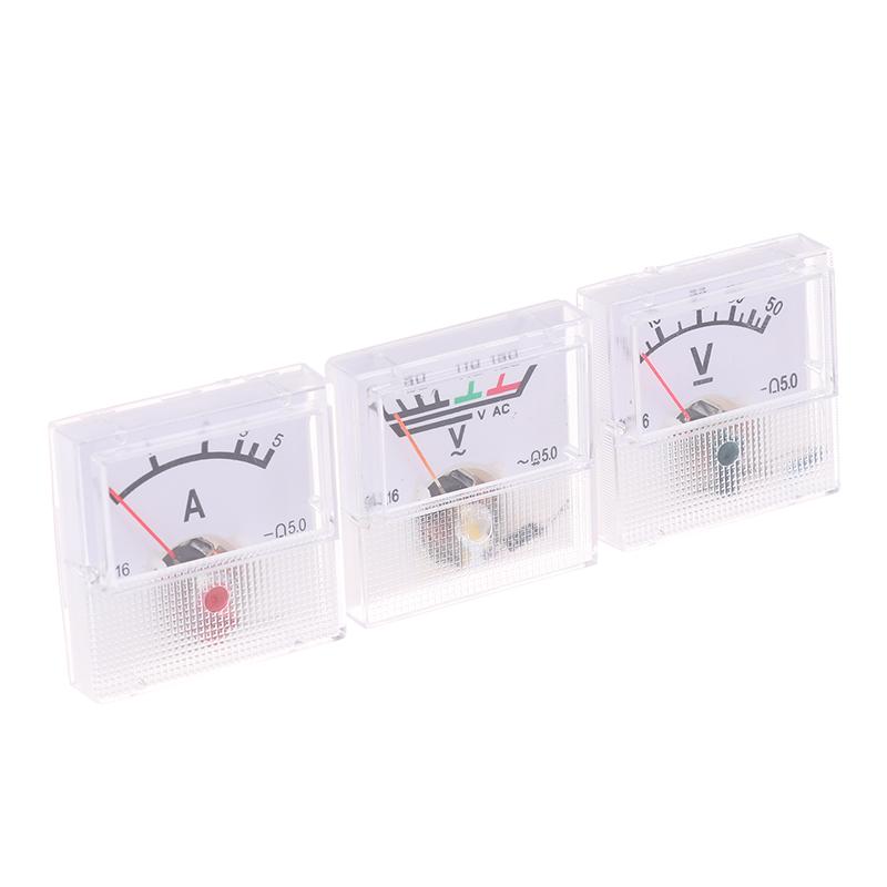 AC 150-300V DC 10-250V DC 5-75A Амперметр Мини-вольтметр Амперметр Тестер Аналоговый Стрелочный Вольтметр Амперметр Панельный прибор