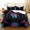 Dreamcatcher Duvet Cover Set Boho Mandala Bedding Set for Girls Adults Purple Dream Catcher Comforter Cover Soft Polyester