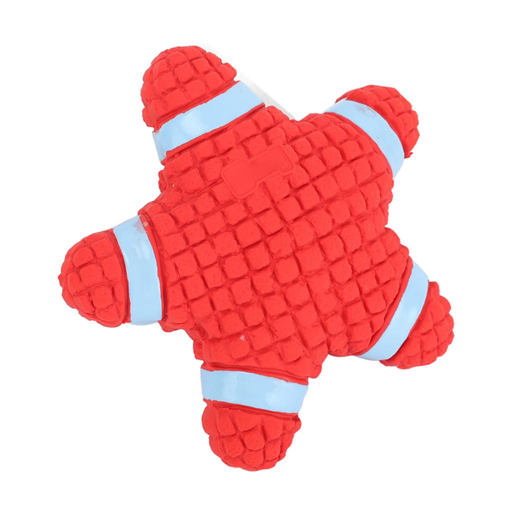 Игрушки для собак с пищалкой, прочная и долговечная игрушка для собак, красная морская звезда, жевательные игрушки для щенков, для обучения чистке зубов