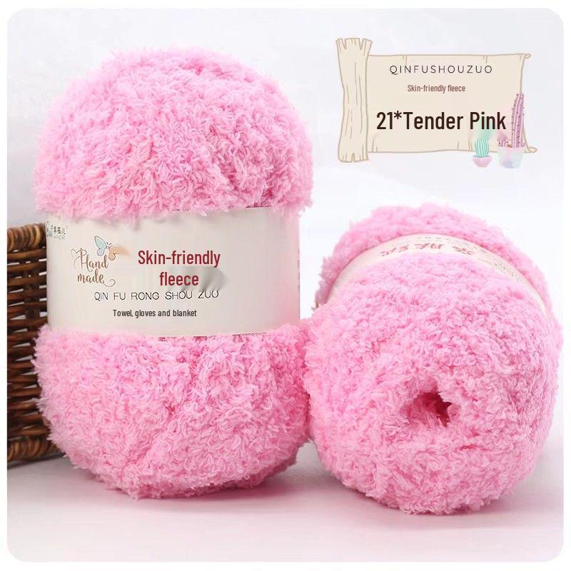 Coral Fleece Yarn Towel & Scarf DIY Material Pack