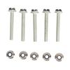 5 Set 19M7834/14M7397 Lock Nut Kit Silver Shear Pin Bolts for Deere Agricultural Machinery