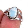 Natural Republic Ларимар Драгоценный камень 925 Стерлинговое серебро Ювелирное кольцо Размер 5.5 H1Q96