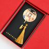 Живописная закладка «Оранжевый остров»: Металлический сувенир: Башня Юэян и Гора Тяньмэнь