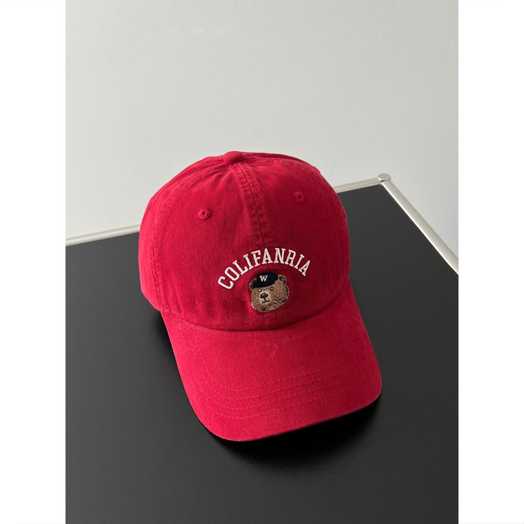 Embroidered Colifanria Bear Baseball Cap With Adjustable Sun Protection Outdoor