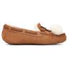 UGG Dakota Pom Pom Повседневные замшевые балетки женские балетки каштановые 1124030-CHE