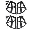 4Pcs Set Home Furniture Shoes Drawer Cabinet Hinge Flip Plate Frame Turning Rack Accessory