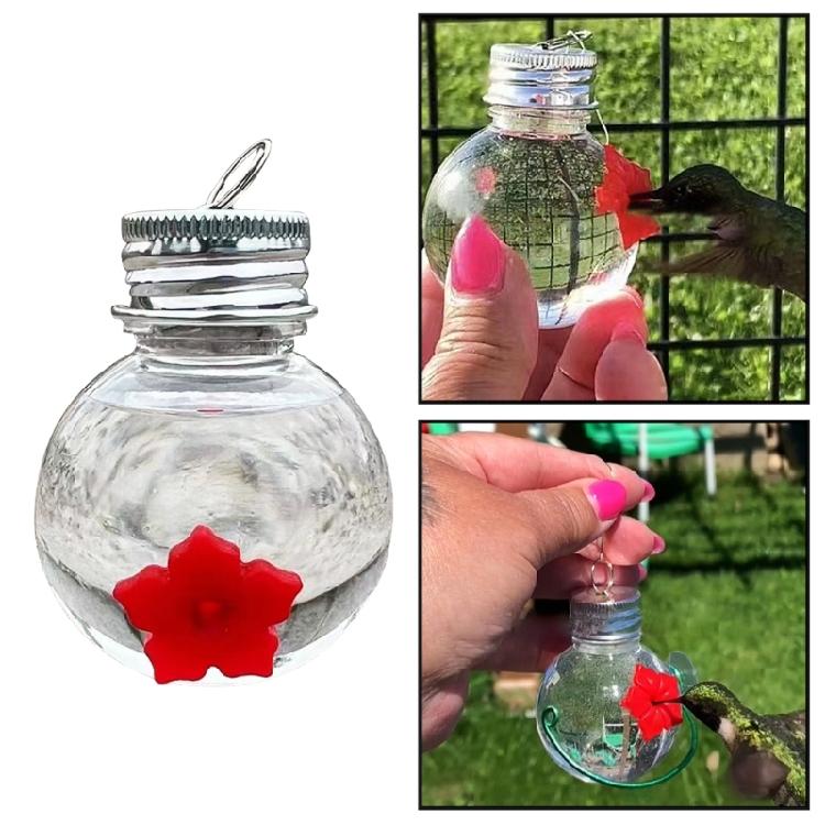 Pet Bird Feeder Outdoor Hanging Pet Food Dispenser Water Food Bird Feeder