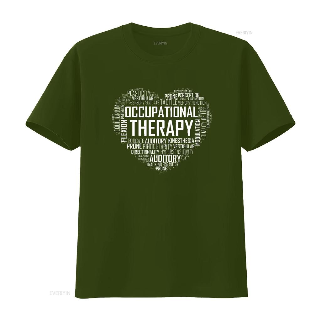 Женская футболка OT Occupational Therapy Месяц терапевта Черная Средняя винтажная стираная мягкая универсальная стильная топ для повседневной носки