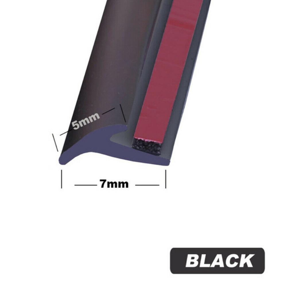 2M T-образный черный резиновый автомобильный край лобового стекла, уплотнительная лента, звукоизоляция, новинка
