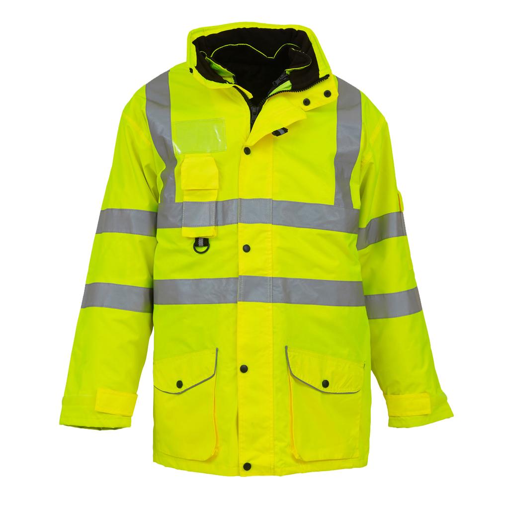 Yoko Hi Vis Multi-Function Breathable & Waterproof 7-In-1 Jacket (Pack Of 2)