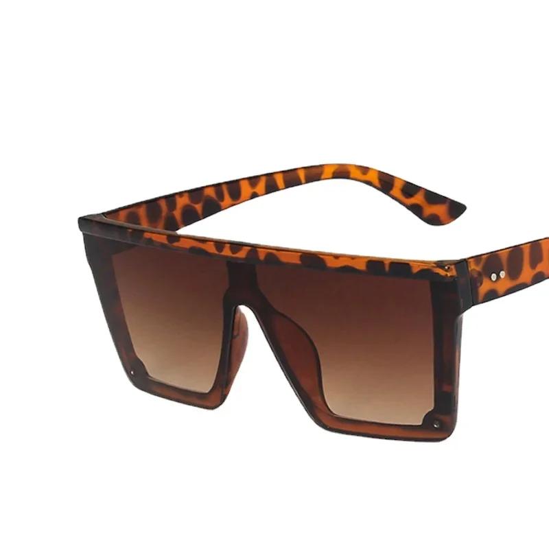 Women Oversized Square Sunglasses Men Vintage Big Frame Rectangle Sun Glasses Street Po Driving Eyewear UV400