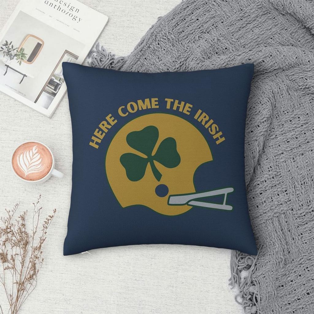 Here Come The Irish Pillowcase Polyester Linen Velvet Creative Zip Decor Car Cushion Cover