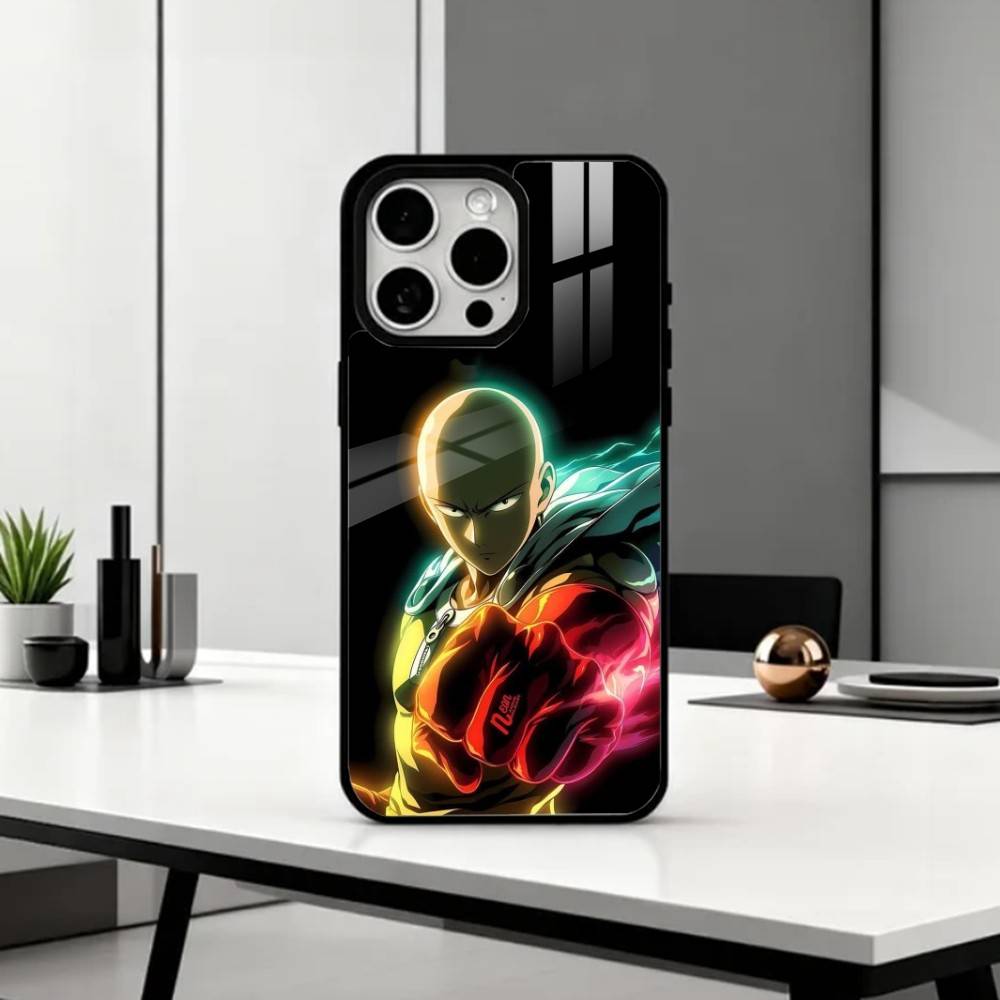 Смешной Чехол для Телефона One Punch M-Man Для iPhone17,16,15,14,13,12,11 Plus,Pro Max Магнитный Для Magsafe Беспроводной Зарядки