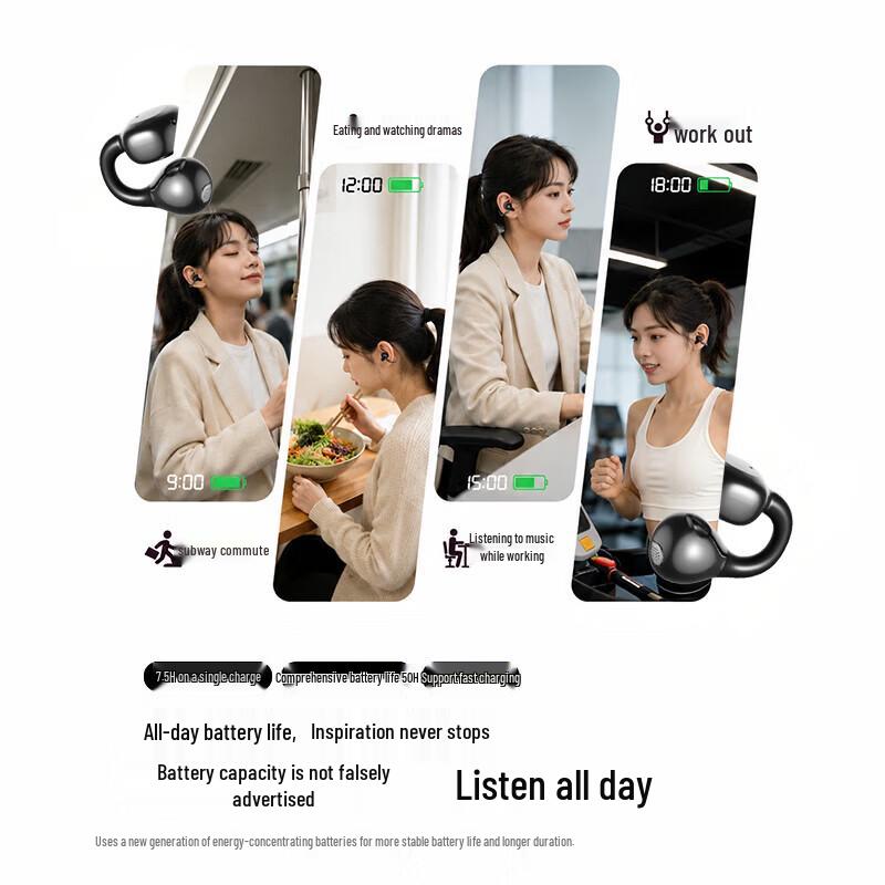 Спортивные наушники Newsmy A920 с открытым ухом и костной проводимостью
