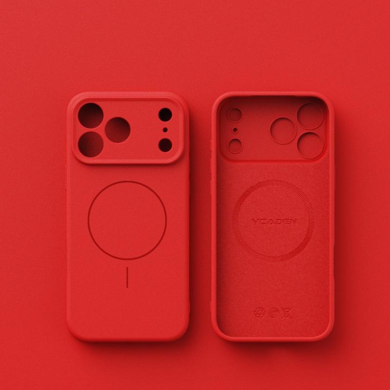 Для IPhone17Air Zhenpin Жидкий силиконовый чехол для мобильного телефона для Apple 16promax Все включено Масляный спрей Магнитный всасывающий чехол