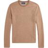 Polo FW24 Свитер мужской с круглым вырезом, в полоску, приталенного кроя, с длинным рукавом, цвет верблюжий MNPOSWE16822012-260
