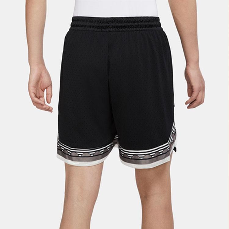 Nike Dri-Fit Mesh Повседневные спортивные быстросохнущие дышащие влагоотводящие шорты на шнуровке для баскетбола мужские шорты черные DQ5657-010