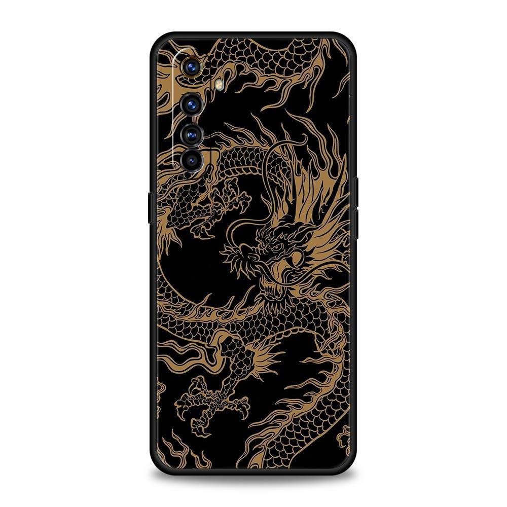 Для Realme GT Neo 2 3 3T 5 Чехол для телефона 12 11 5G 10 9 8 5G 7 6 GT5 GT3 GT2 Pro C21 C11 C25 C35 Обложка Иллюзорный Цвет Китайский Дракон