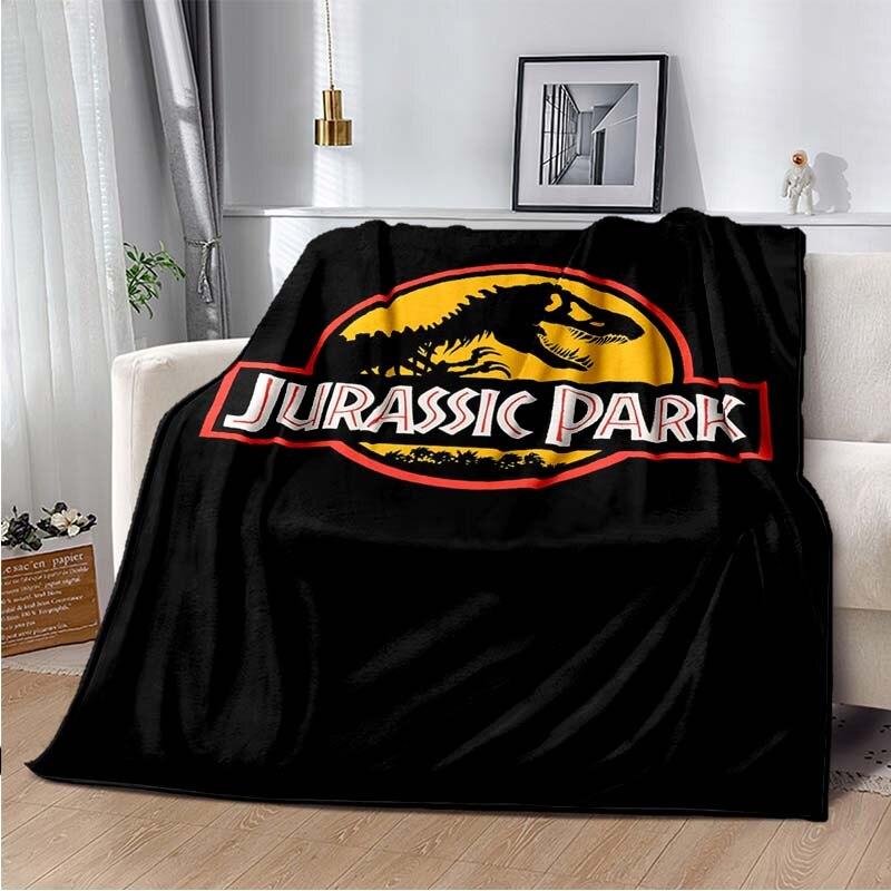 Флисовое одеяло с 3D принтом «Парк Юрского периода» для кроватей, походов, пикников, толстое одеяло, модное флисовое покрывало, одеяло