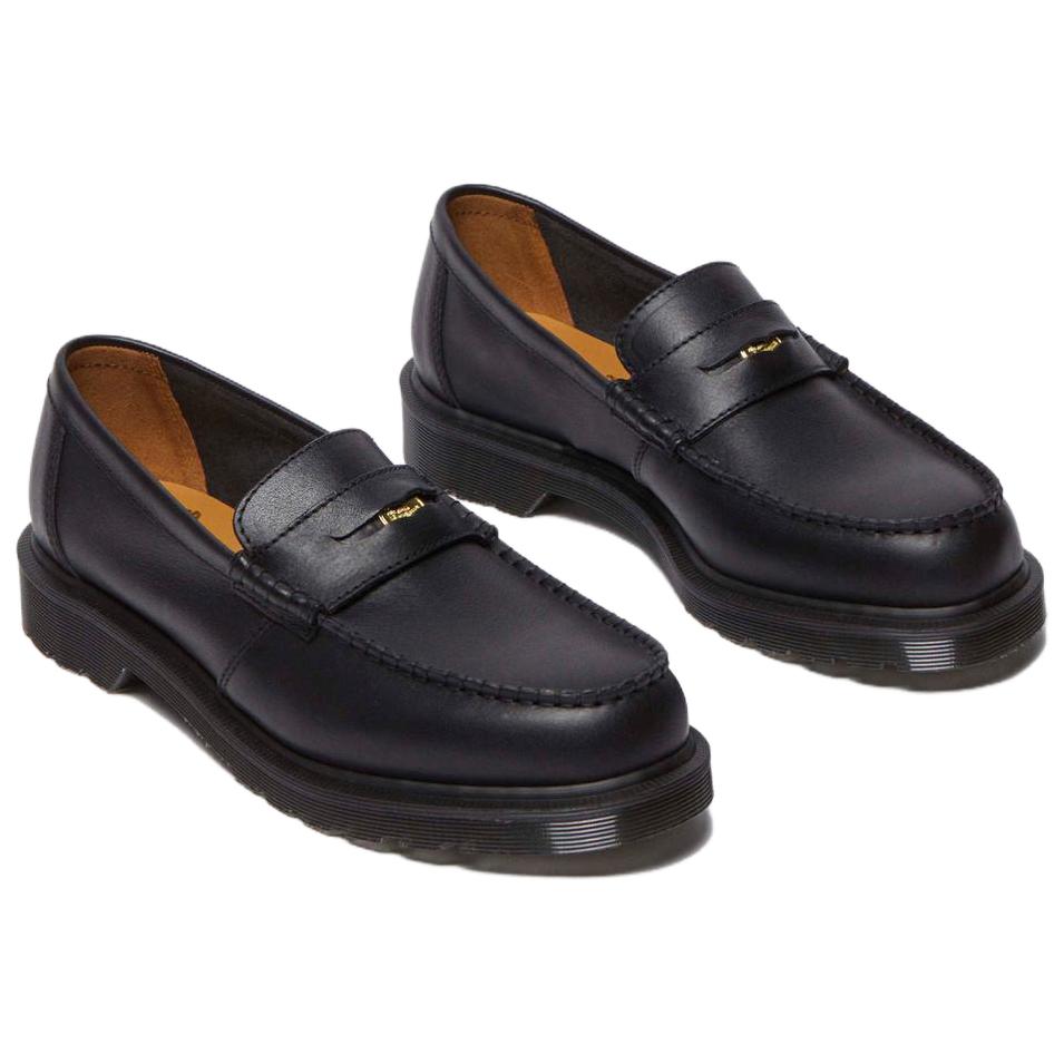 Dr. Martens Кожаные лоферы Penton, черные, унисекс, кроссовки 31858001