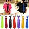 Cute School Boys Kids Children Baby Banquet Solid Colour Elastic Tie Necktie