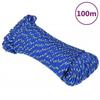 152435 vidaXL Boat Rope Blue 4 Mm 100 M Polypropylene