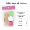 Engraving Rubber Stamp DIY Starter Kit - Handmade Materials & Pencil Included
