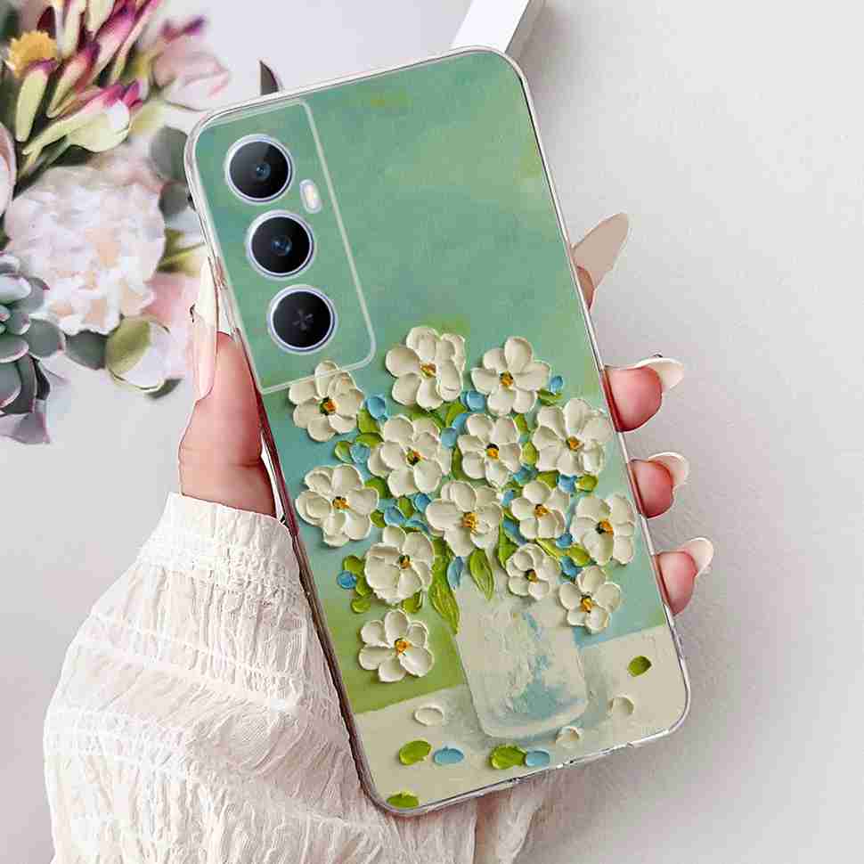 For Realme C65 4G 2024 Case Soft Silicone Colorful Butterfly Cover Case For Realme C 65 C65 Fundas RMX3910 Full Protective Case