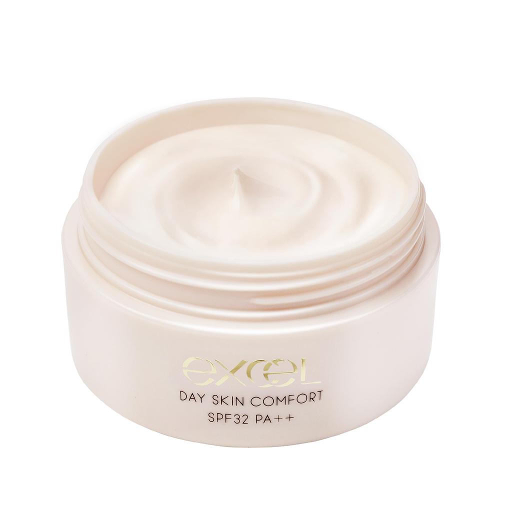 Excel Day Skin Comfort and UV Ceramide для сияющего лица Солнцезащитный праймер, сыворотка, крем, Всё в одном Выравнивающий тон кожи,