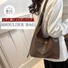 [Lotte Raka] Tote Bag Shoulder Bag Shoulder Handbag Handbag Lightweight PU Leather Ladies Men's Commuting Bag Large Capacity Bag Plain Color (coffee)