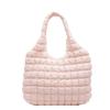 Folded Cloud Bag Women's Down Cotton Clothes Bubble Bag Large Capacity Tote Bag Commuter Messenger Bag Pleated Bag