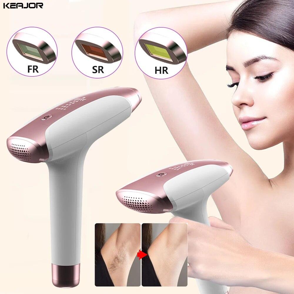 Лазерный эпилятор IPL для удаления волос для женщин, рук, ног, бикини, устройства для удаления волос на теле, безболезненное лазерное устройство для удаления волос, 999999 вспышек