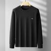 De Binze Men's Plus Size Round Neck Thin Knit Pullover