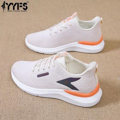 2025 Новые тканевые туфли для женщин, летящие тканые кроссовки, мягкая подошва, нескользящая спортивная обувь, модные кроссовки для женщин