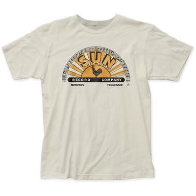 Логотип Sun Records Мужская футболка Рок-н-ролл Классическая футболка группы Новая Винтажная Белая
