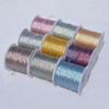 1 Roll Gold and Silver Thread Handmade DIY Bracelet Coil Winding Thread Phantom Color Thread Metal Thread Silk Embroidery Thread