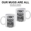 1pc 11oz Double-Sided Printed Coffee Mug, Funny Lightweight Cup for Home Office, Tea, Hot Chocolate, Nice Everyday Gift for Friends or Coworkers
